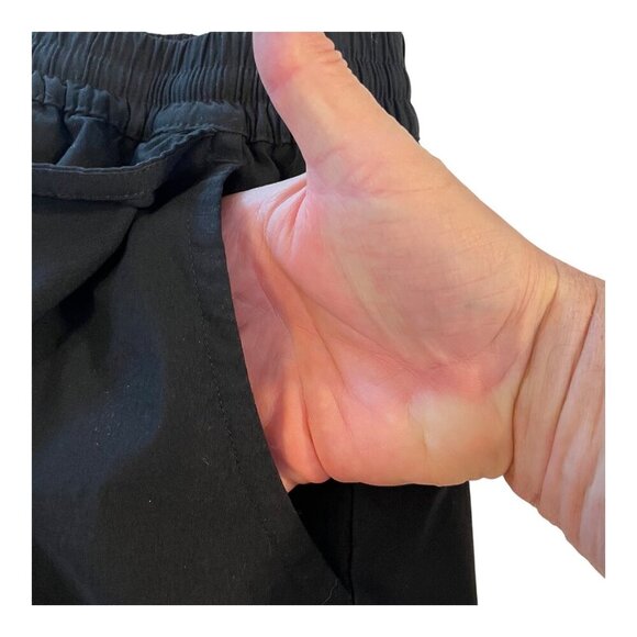 Eddie Bauer Womens Large Black Tulip Hem Skort With Drawstring & Pockets Logo - Picture 3 of 8